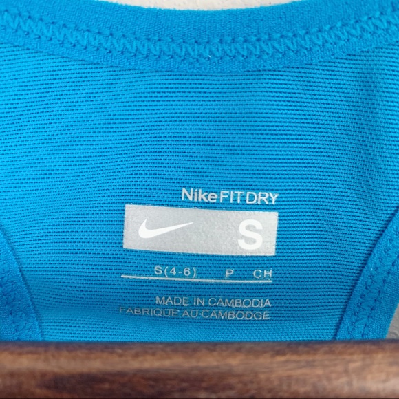 Nike Fit Dry Blue Mesh Racerback Tank Top - Picture 4 of 10